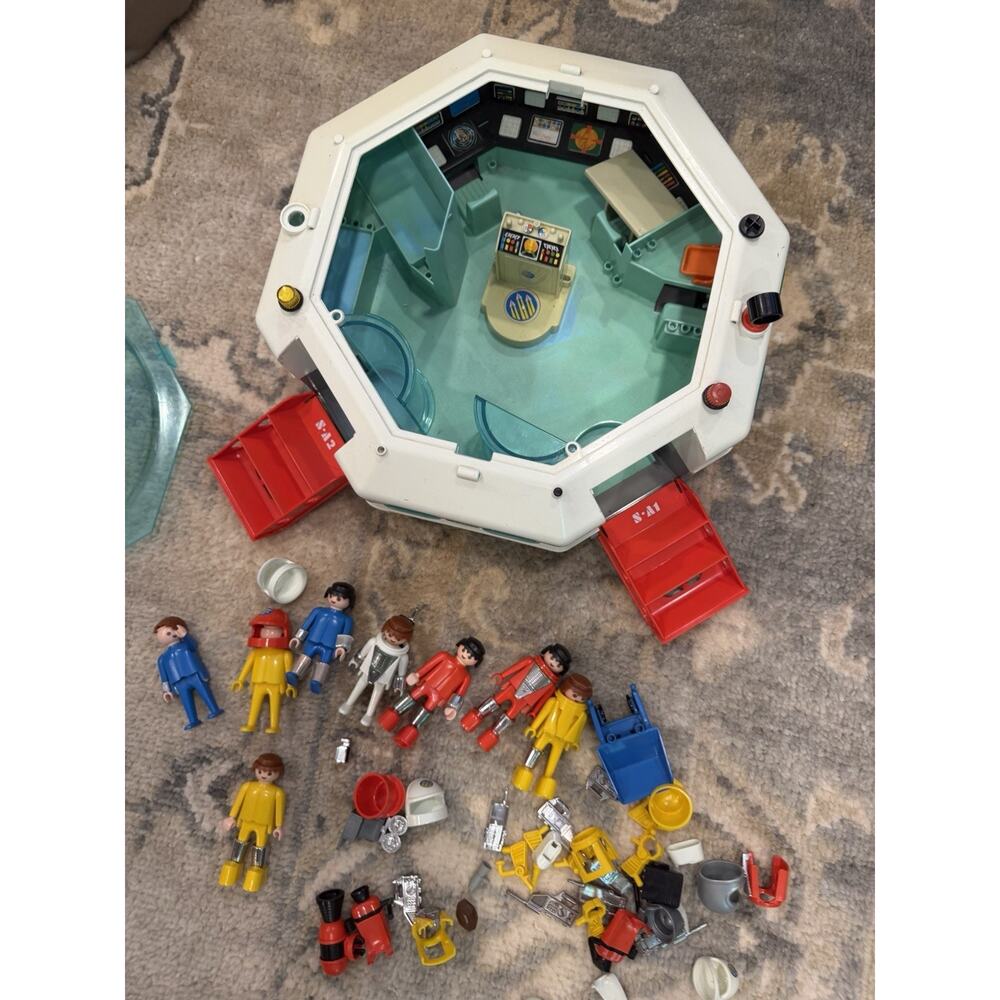1980 Playmobil Playmospace Spaceship Station Lot Figures Robot Accessories Rare. - Picture 9 of 11